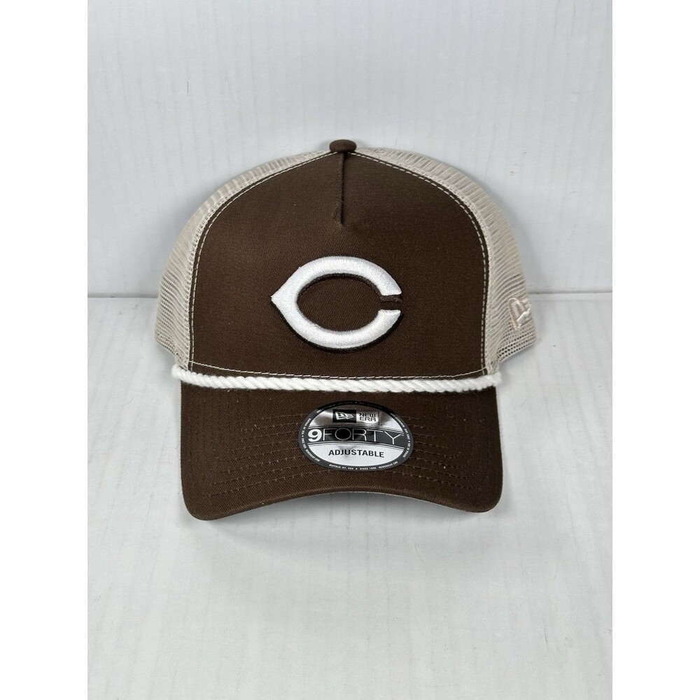 New Era Cincinnati Reds MLB 9FORTY A-Frame Trucker Adjustable Rope Hat Cap
